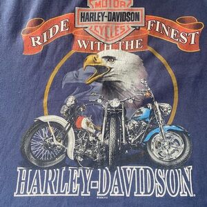 NWOT HARLEY DAVIDSON MEN’S 2X Baltimore MD Blue T-shirt. Not worn but stored.